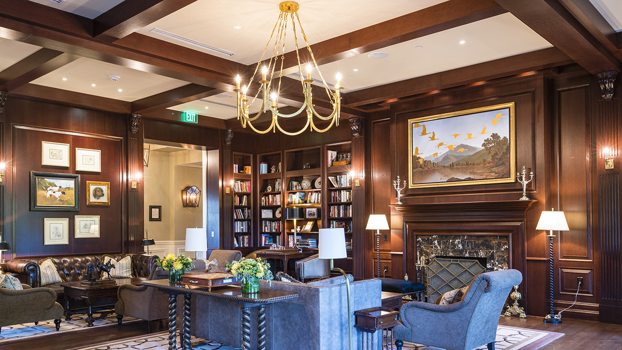 Exposed Beams Lounge Area